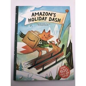 BRAND NEW Amazon's Holiday Dash 2023 Toy Christmas Gift‎ Catalog Book w/Stickers